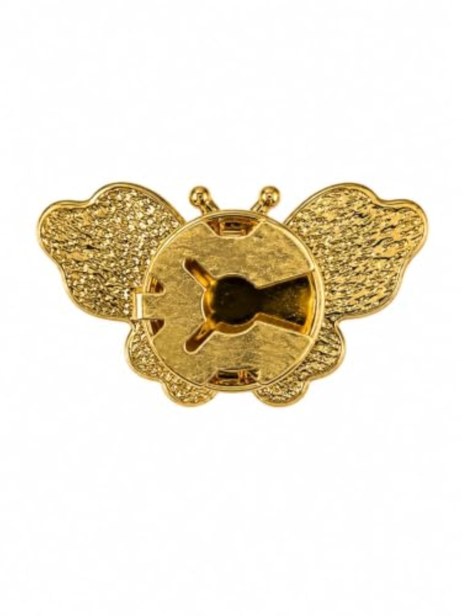 Classic Victorian Style Bee Button Cover, Blue and Gold