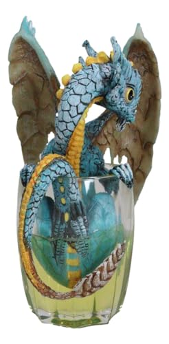 Ebros Drunken Beverage Spirit Dragon Statue 7.75" Tall Medieval Renaissance Fantasy Decor Figurine (Whiskey Dragon)