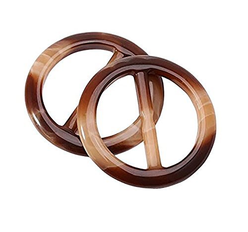 6 Pcs Oval Fashion Scarf Clasp Clip Ring Scarf Slides T-Shirt Clip for Women4