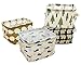Miaro 4 Pack Canvas Storage Basket Bins, Home Decor Organizers Bag for Adult Makeup, Baby Toys Liners, Books (4 Pack, Tree,Bear,Hedgehog,Whale)