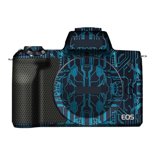 Film de protection vinyle Canon EOS M50 I/II bleu circuit autocollant boîtier photo hybride