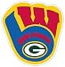 Wisconsin Fan Packers Brewers Badgers Sport Combo Logo 11"x12" Sticker Decal Vinyl Cornhole