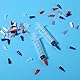 300 Stück Spritzenspitzenkappen für Luer-Lock, Spritzen Kappen mit Aufbewahrungsbox syringe cap für Spritzengleitspitze (6 Farben)