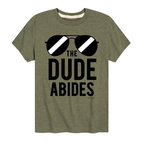 HYBRID APPAREL The Big Lebowski - The Dude Abides - Toddler & Youth Short Sleeve Graphic T-Shirt