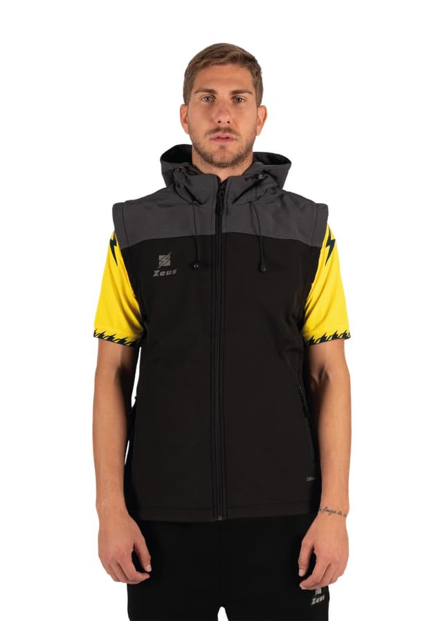 Chaleco softshell con capucha ropa deportiva de entretiempo para gimnasio y fitness