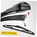 Kichvoe 10Pcs Wiper Blade Refills Rubber Strips for Cars Durable Easy to Install for Visibility and