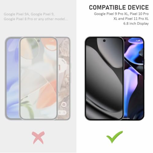 Image of SupCares TPU Unbreakable Membrane Screen Protector for Google Pixel 9 Pro XL, Google Pixel 10 Pro XL and Google Pixel 11 Pro XL (6.8 Inch) With Easy Self Installation Kit | Fingerprint Working | Edge to Edge Coverage