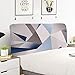 Pokrycie zagłówka łóżka Zagłówkiem okładka Stretch Bed zagłówkiem okładka podwójny King Size Bed Head Small Slipcover Solid Color Protector Bedroom Decoration Ciemny oparcia pokrywy (kolor: A, Rozmiar