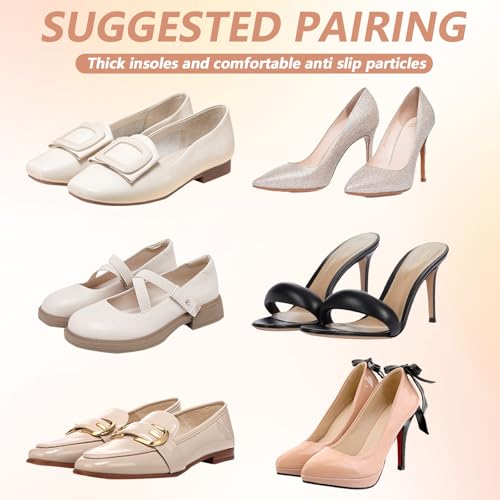 4 Pairs Socks for Mules and Slides Half Socks for Women Mules Toe Topper Sock Women with Padding on Ball of Foot Hidden Women's Toe Cover with Padding No Show Half Sock with Sponge Cushion4