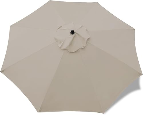 Vista 16 de Sunnyglade - Toldo sombrilla de exterior de repuesto, diseño de 9 pies y 8 varillas Azul marino