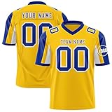 Personalisiert American Football Trikot Personalized Printed Team Name & Number für Herren Damen Kinder Jugend Trikot 4XL