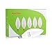 Ascher E12 LED Candelabra Light Bulbs, 5W, Equivalent 60W Incandescent Bulb, 550 Lumens, Daylight White 5000K, Candelabra Base, Non-dimmable, Chandelier Bulb, Pack of 5