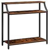 Sencilla Instalación: Diseñada inteligentemente, es sencilla de construir e incluye instrucciones ilustradas claras y detalladas, etiquetas y herramientas de montaje. Mesa de Consola Puede armarse fácilmente y a continuación usarse