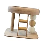 Leefasy Cat Tree and Bed, 2 Tiers Activity Center Cat House, Cute Kitten Tower for Exercise Indoor Cats Kitten