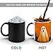 Jubonexis Taza de café de cerámica con diseño de fantasma en naranja que cambia de color con calor Imagen de Jubonexis Taza de café de cerámica con diseño de fantasma en naranja que cambia de color con calor