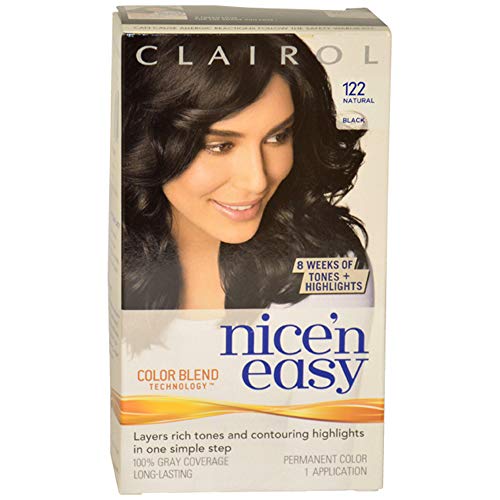 Clairol Nice'n Easy Liquid Permanent Hair Dye, 2 Black Hair Color, Pack of 3