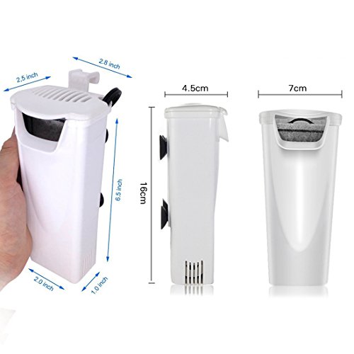 image for JackSuper Aquarium Waterfall Filter Reptiles Turtle Filter for small t