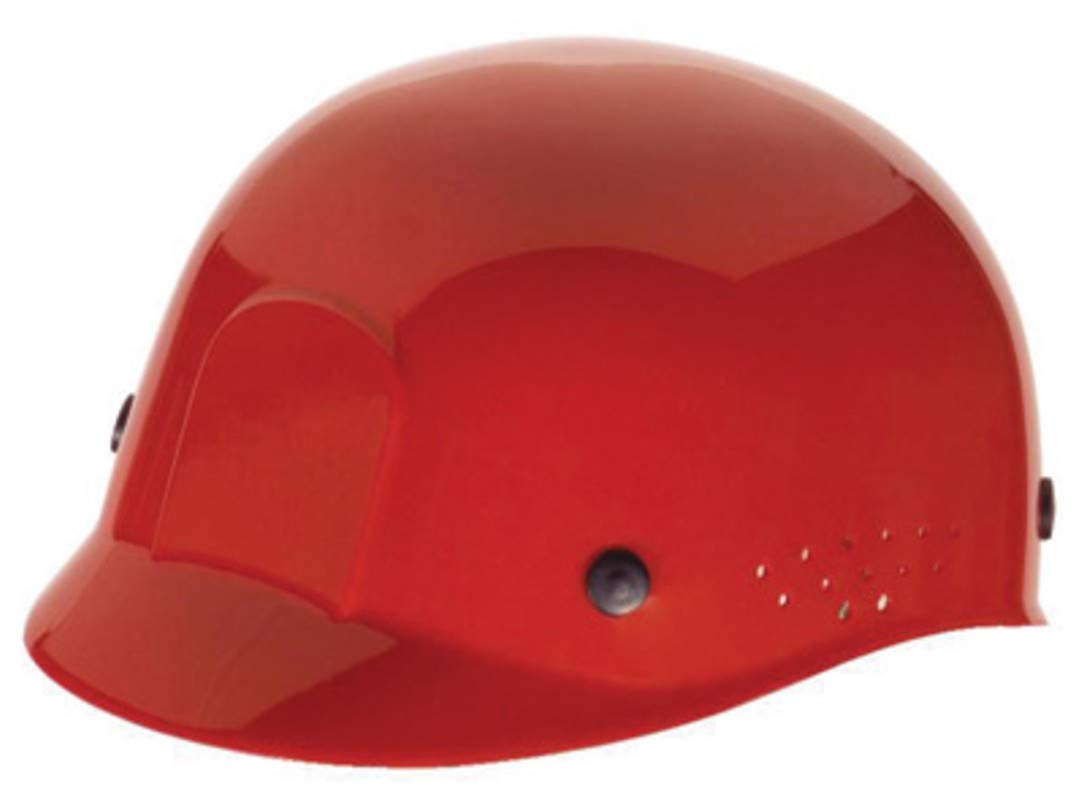 Radnor Red Polyethylene Bump Cap With Adjustable Headband