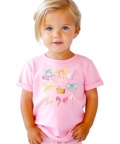 Girly Coquette Birthday Things Graphic Shirt for Toddlers, Girls & Teens Trendy Party T-Shirt3