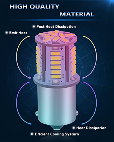 Jeflym Upgraded 1156 1141 1003 7506 Ba15S Led Bulbs White Super Bright,12 Volt Led Lights 4014 39-Smd Replacement For Rv Camper Trailer Boat Trunk Interior Exterior Light Bulbs(Pack Of 10) #TOP4