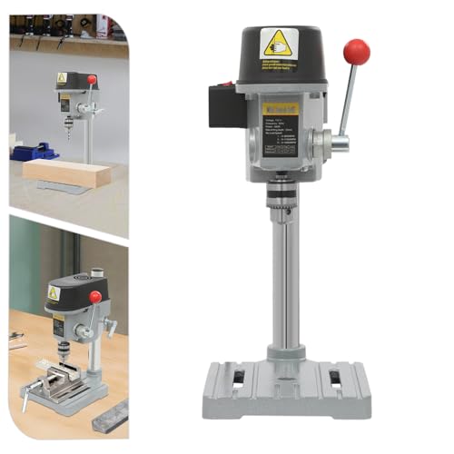 Benchtop Drill Press, 340W 110V 3-Speed Adjustable Mini Portable Electric Bench Drill Stand for DIY Creation Small and Precise Work Like Jewelry Making Woodworking Metal - Image 7