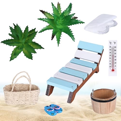 Miniatur Deko Sauna Zubehör 8 Teile, Wellness Geschenk Wellness Deko, Für Geldgeschenk Gutschein Geburtstag Wellness Gutschein Wochenende Sauna Geld Verschenken Geschenkidee/Puppenhausdekoration