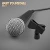 SHINEOFI 2pcs Mic Clip Holders Adjustable Microphone Clip with Female Screw Adapter for Wired and Wireless Handheld Mics Metal Stand for Clearer Sound Quality and Vibration Reduction #3