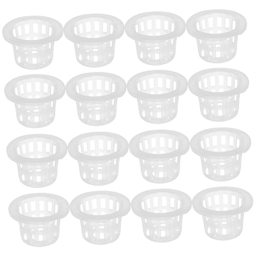TOYANDONA 50stücke Netzbecher Aus Kunststoff Für Hydrokultur Mit Schlitzdesign Und Breiter Lippe Für Pflanzenzucht in Hydroponischen Systemen