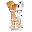 2 Scolaposate In Acciaio Inox Per Cucina | Organizer Per Coltelli, Forchette E Cucchiai, Design Perforato, 10x16,5 Cm E 12x15 Cm - 4