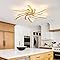 KeLuKes 50cm Round Fan Light Ceiling Silent, Modern Ceiling Fans With - View #5