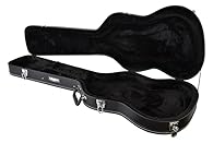 Electric Bass Guitar Case Robust Latches, One Lockable Internal Storage Compartment Plush Lined with Padding
