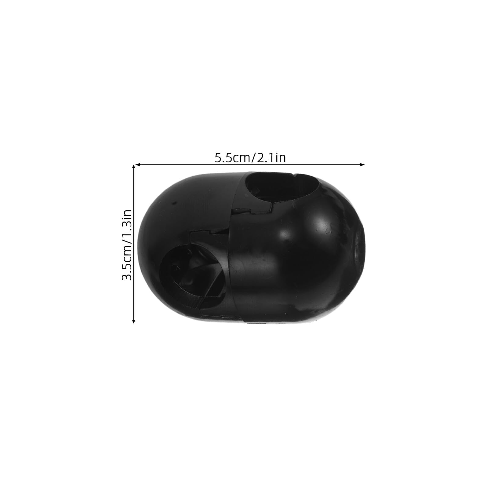 Lot de 10 Connecteurs de Corde Noir en Plastique pour Cordes de 16mm, Haute Résistance et Compatibilité, pour Filets d'escalade et Jeux D'extérieur Garçon et Filles