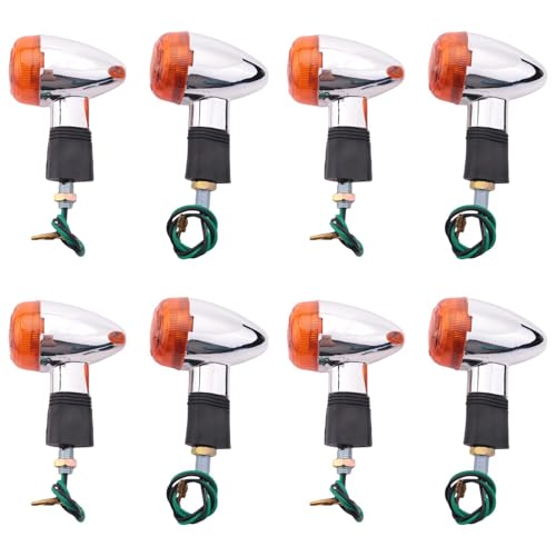 Clignotants moto feux arrières pour rue standard et cruiser - 8pcs