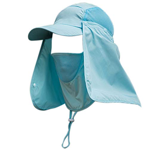 Toucas de sol com aba para pesca Heaven2017, proteção solar UV, gola e aba de rosto para ciclismo, c
