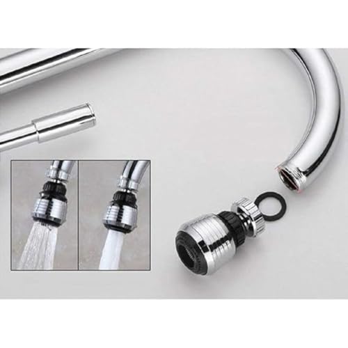 Image of Shower Head 6 cm with 3 Functions Flow Regulator Shower Tap Attachment Swivel Shower Tap Attachment Tap Attachment Mixer Nozzle Kitchen Water Saver.