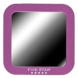 Five Star Locker Mirror, 5.5 x 5.5 Inches, Berry Pink/Purple (72562)