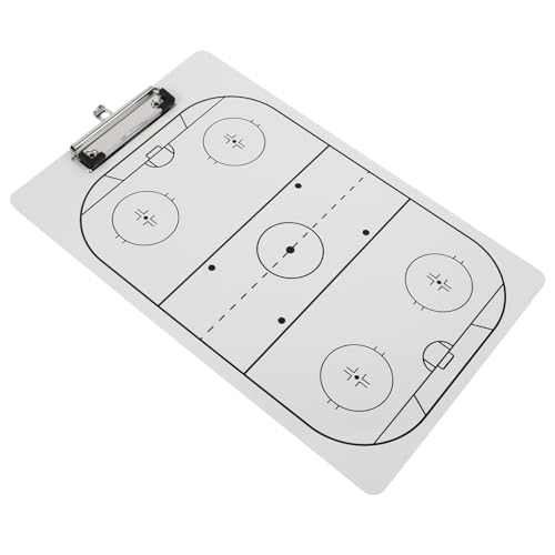 BCOATH Dry Erase Hockey Clipboard Double-Sided Marker Board Lightweight Portable Ice Hockey Strategy Board for for Multi-Sport Use