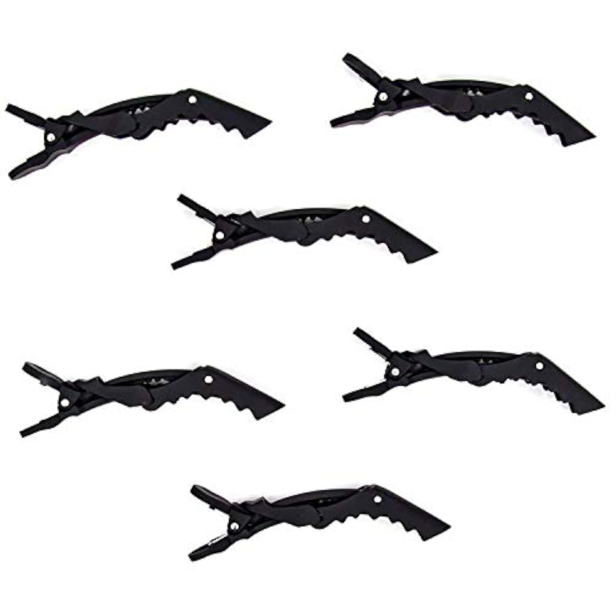 Professional Hair Styling Plastic Crocodile Clips, Sectioning