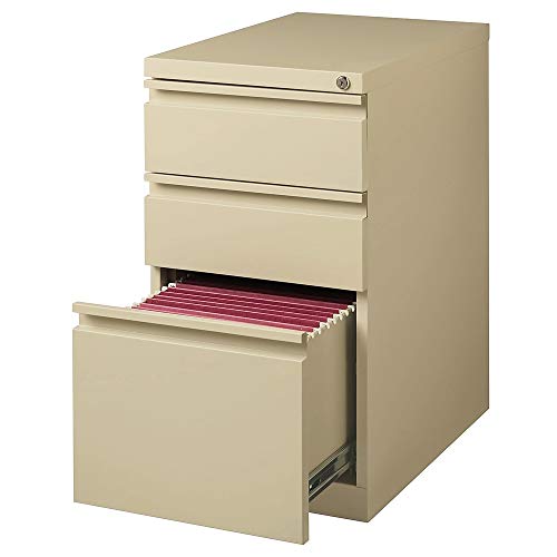 Staples 375798 3-Drawer Mobile Pedestal File Cabinet Putty (20-Inch) #TOP1