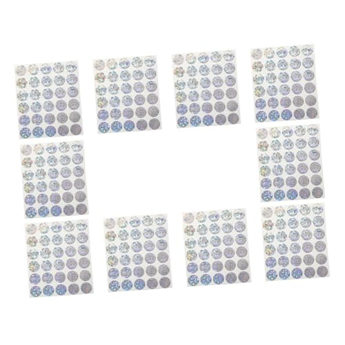 10Sheets DIY Scratch Off Stickers Self Adhesive Labels for Party Games Reward Programs Creative Projects Per Round Design Interactive Fun for All Ages