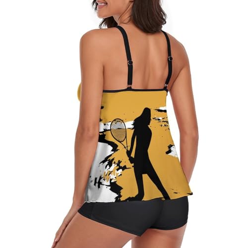 Bikini avec Short Tankini Robe de Plage Maillot de Bain Femme Sport
