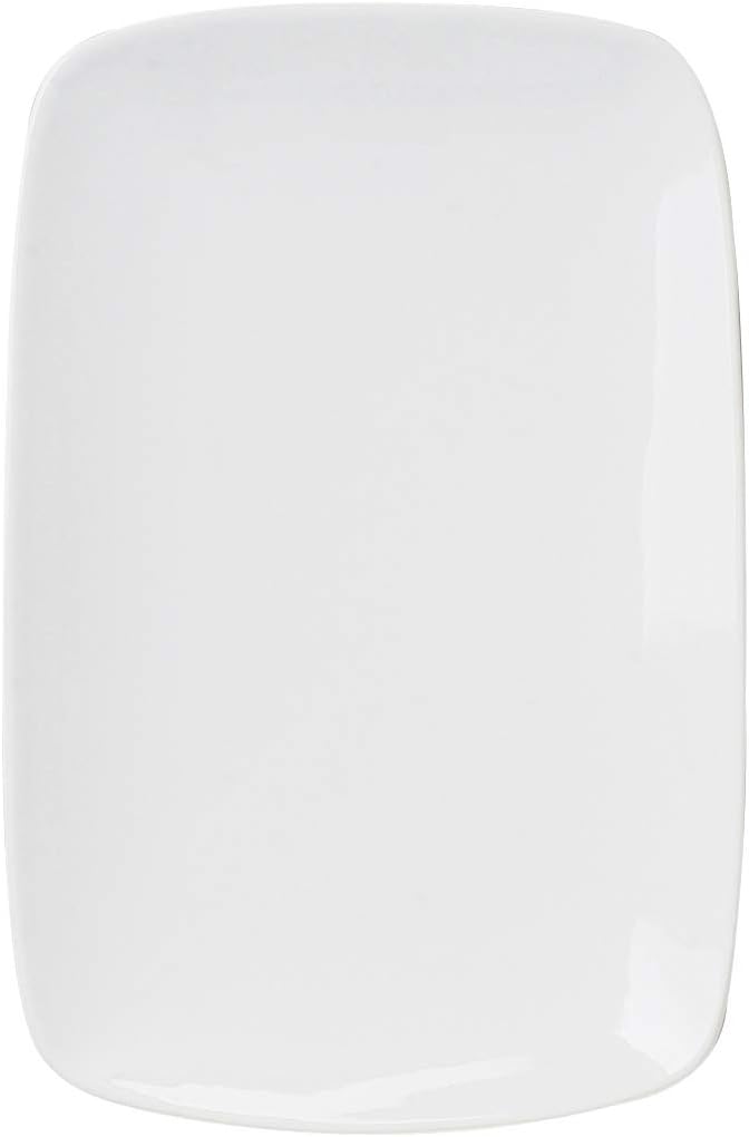  | HIC Harold Import Co. HIC Kitchen Porcelain Rectangle Platter, 12.5-Inch, White: Broiler Safe Platter: Platters