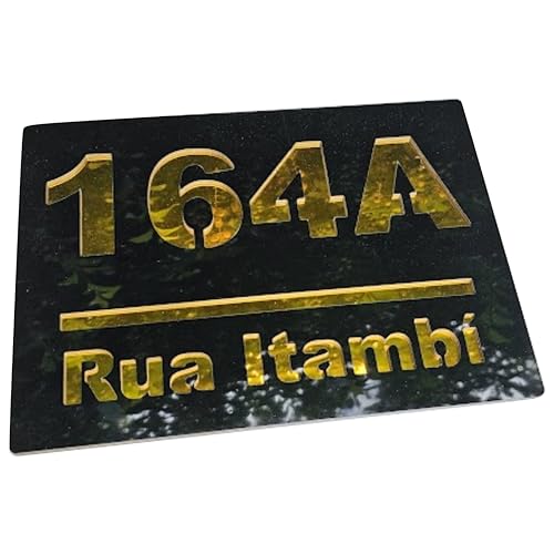 Número Residencial Comercio Personalizado em Alumínio 21cm x 30cm Escolha as Cores Pronto para Insta