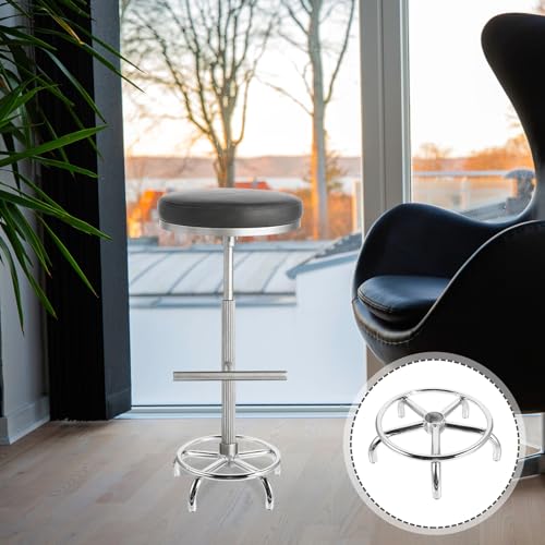 Base pivotante pour chaise de bar robuste en aluminium au design scientifique - 5