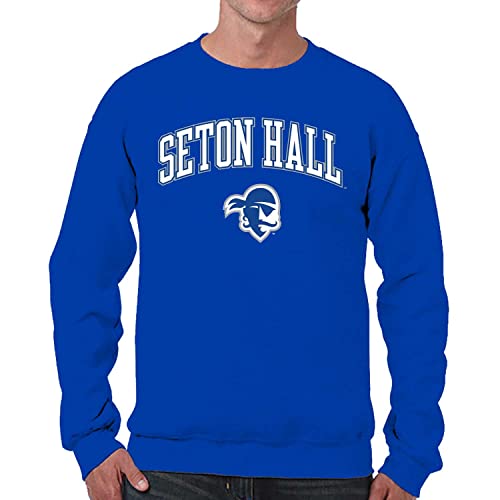 Image of NCAA College Sweatshirt Fleece Crewneck Pullover for Men and Women | Officially licensed NCAA college gameday crewneck pullover - 9 oz fleece lined sweatshirt with arch and logo design