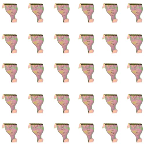 Image of DGZZI 30PCS 51x34mm Colour Plated Non Marking Photo Wall Hooks Metal Rail Forming Hook Oil Painting Exhibition Hanging Hook S Shaped Hook