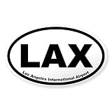 CafePress Los Angeles International Airport Oval Sticker Oval Car Bumper Sticker(10-Pack)