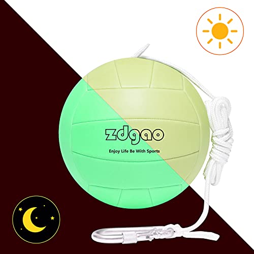 Ydds Glow In The Dark Replacement Tether Ball With Carabiner, Ball Pump With Needle For Kids And Adults Backyard Game #TOP2
