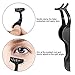 Mudder 48 Pieces False Eyelashes Applicator Tool Plastic Eyelash Extension Tweezers Fish Tail Clip Remover Tweezers Nipper Eyelash Auxiliary Clip for Women Lash Application and Removal(Black)