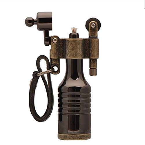 Metal Mini Portable Pocket Flint Wheel Oil Petrol Cigarette Lighter Wizard Style Jet Torch 3 Pack #TOP1